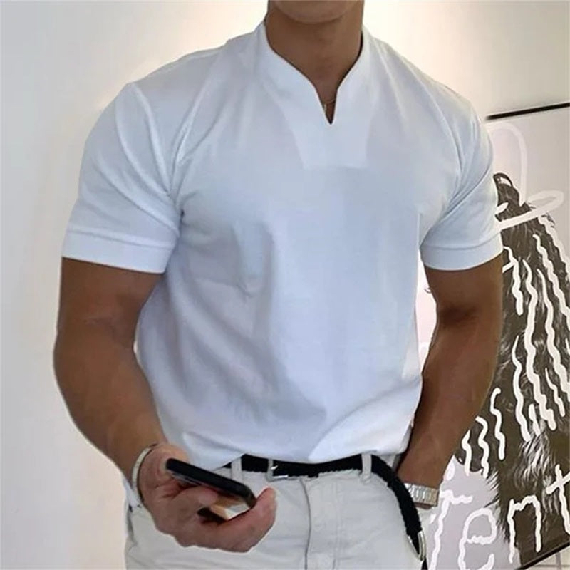 Camiseta Cuello V Hombre
