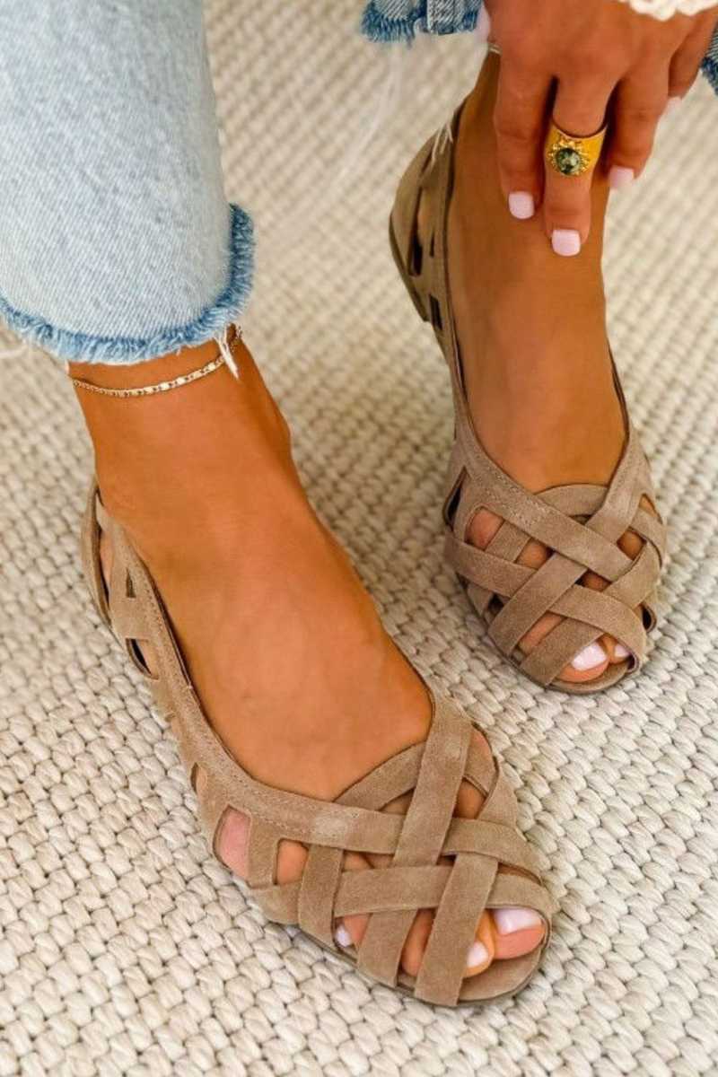 Venezia™ | Flätade platta sandaler i färg