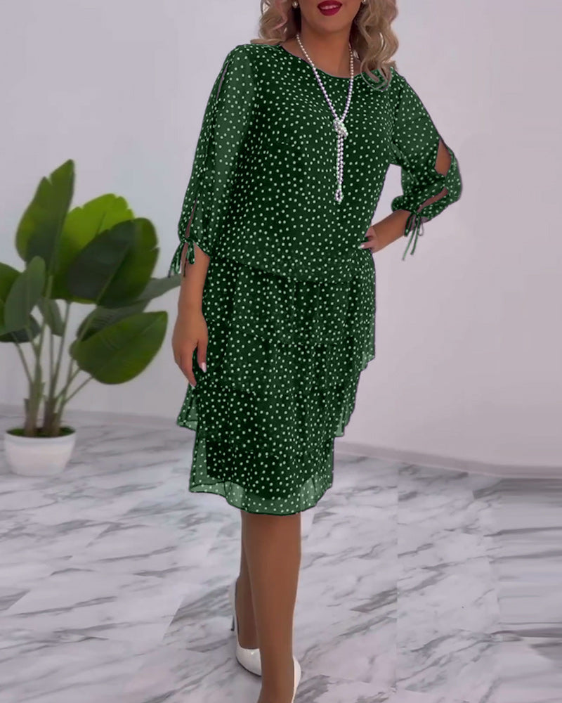 Giulia | Vestido a lunares de elegancia fluida