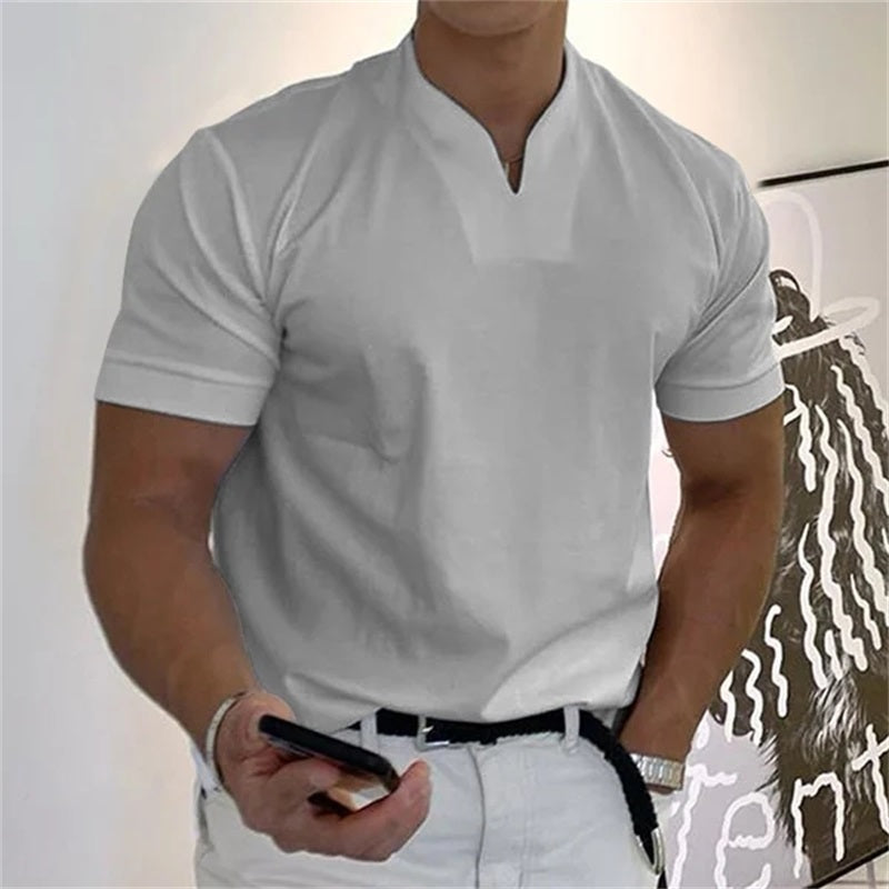 Camiseta Cuello V Hombre