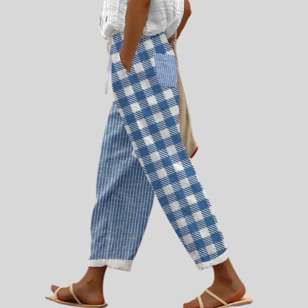 Pantalon Azul Vichy