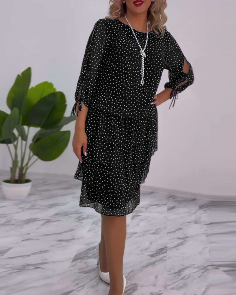 Giulia | Vestido a lunares de elegancia fluida