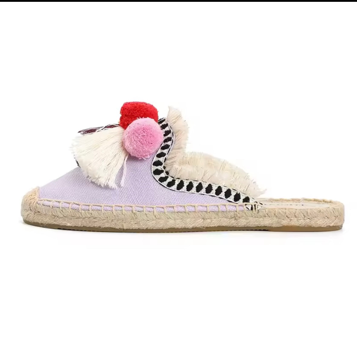 Alpargatas Lila Pom Pom