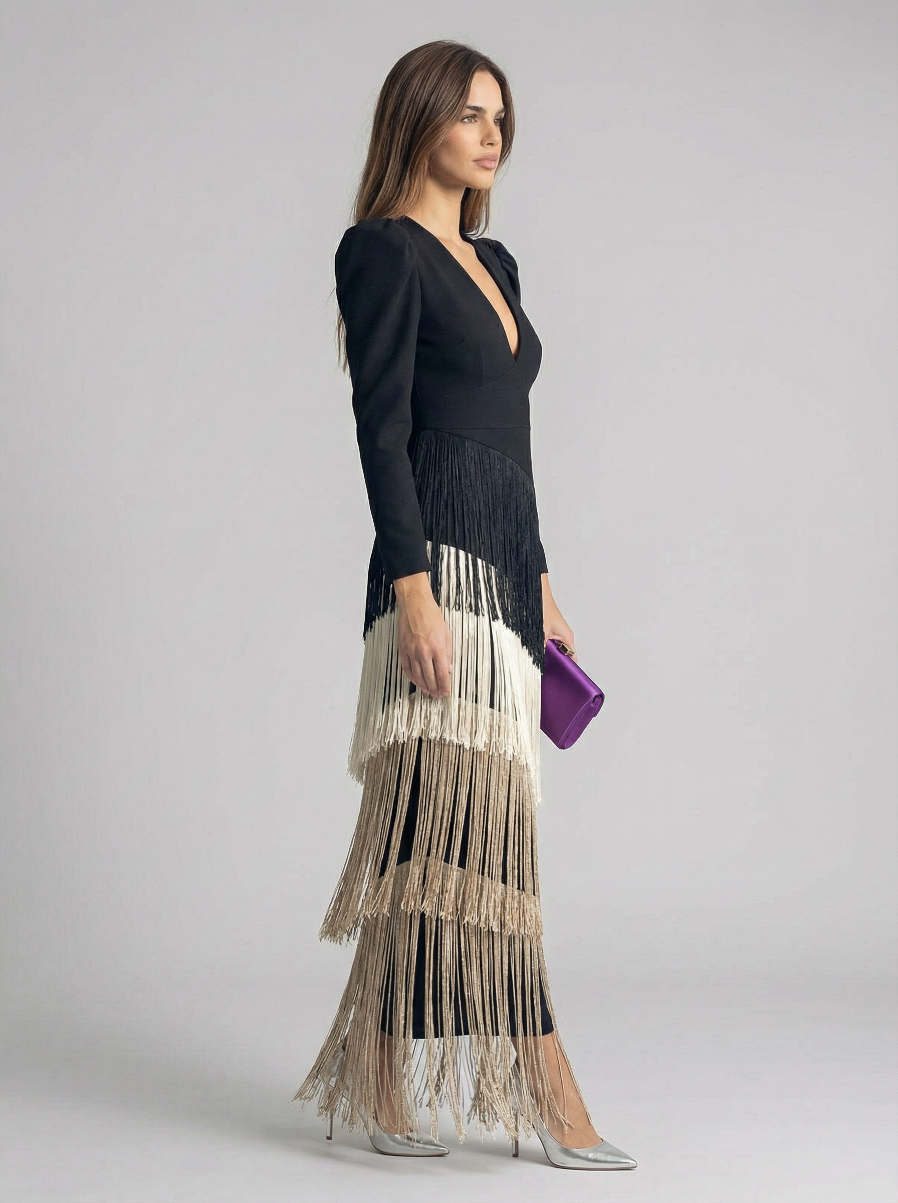 Salvia | Vestido con flecos
