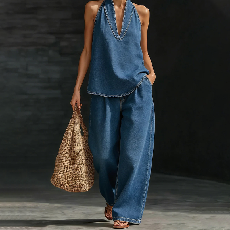 Conjunto dos Piezas Denim